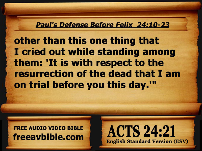 Acts 24:21