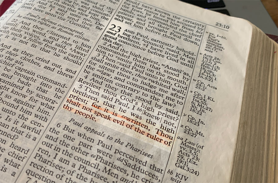 Acts 23:5