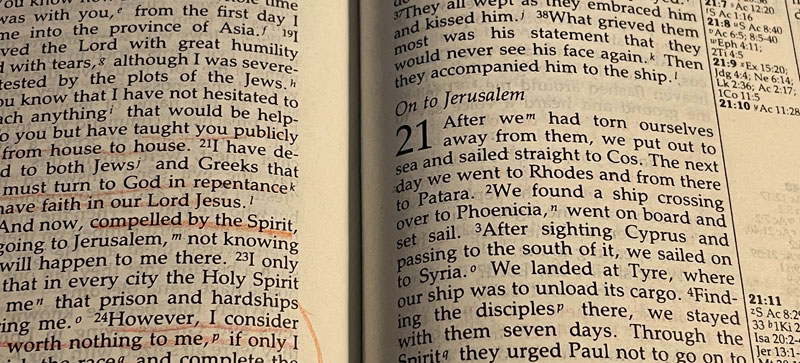 Acts 21:1-17