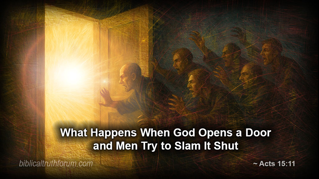 What God Opened, Legalism Tried to Shut