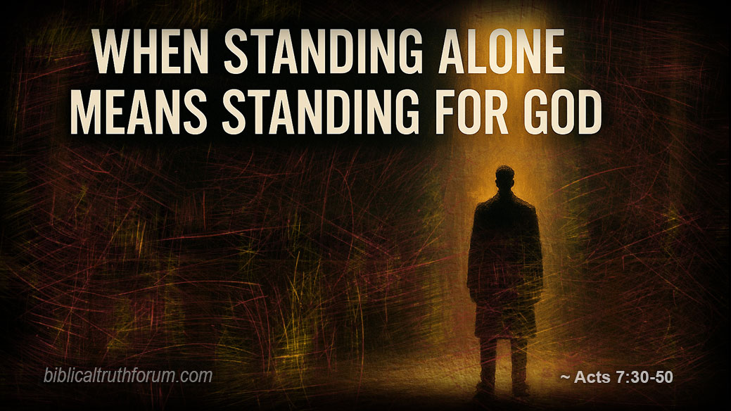 When Standing Alone Means Standing for God