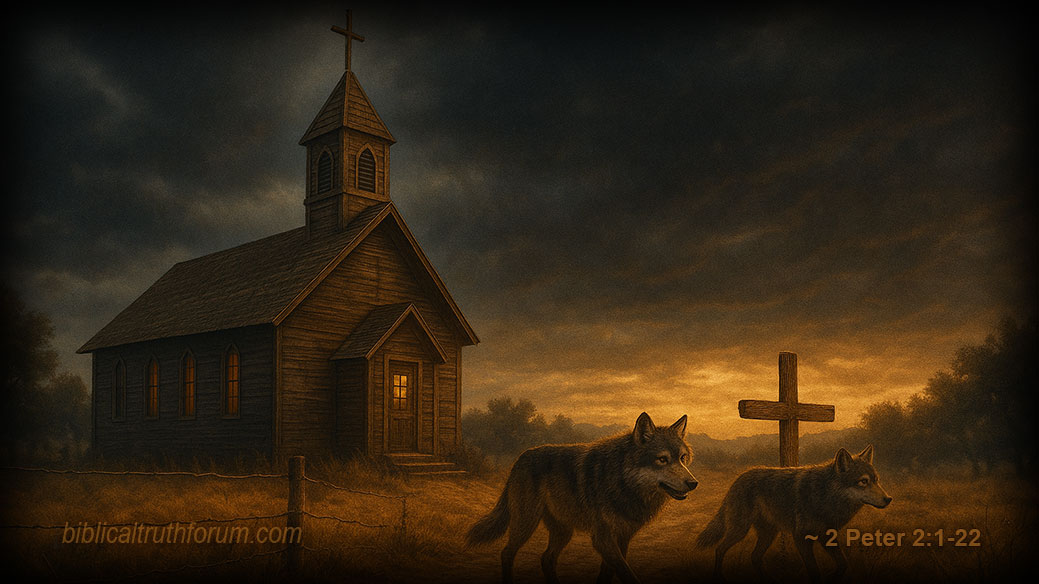 Wolves on the Church Porch