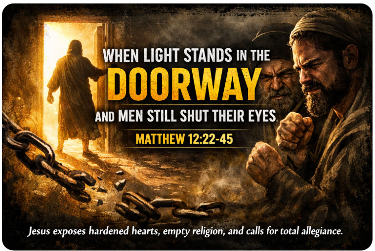 When Light Stands in the Doorway and Men Still Shut Their Eyes